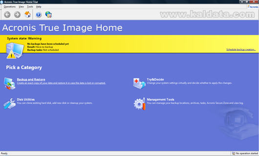 Acronis True Image Home – инсталация, конфигурация и работа
