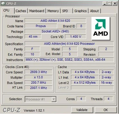 Ревю на Athlon II х4 620