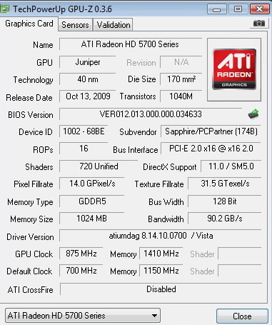 Ревю на Radeon 5750