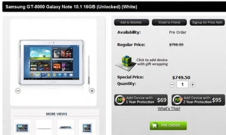 Започват продажбите на Samsung Galaxy Note 10.1