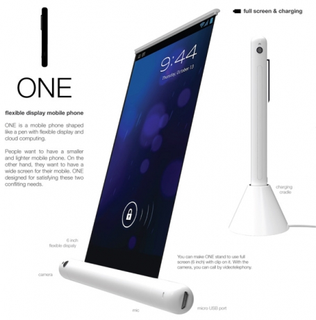 Samsung One – концепцията за смартфон с големината на писалка