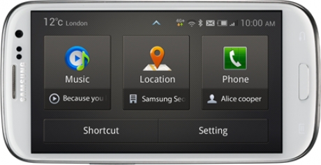 Samsung пусна ново приложение за колата за Galaxy S III