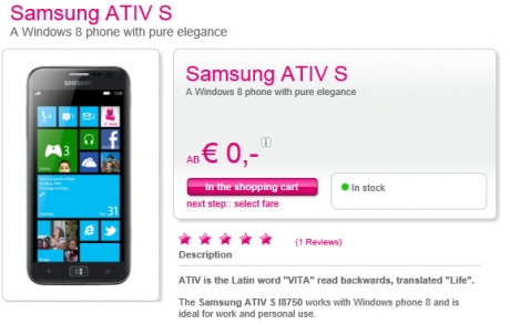 Стартираха продажбите в Европа на Samsung Ativ S