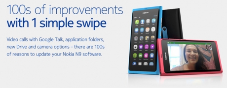 Nokia обнови софтуера на единствения MeeGo-смартфон N9