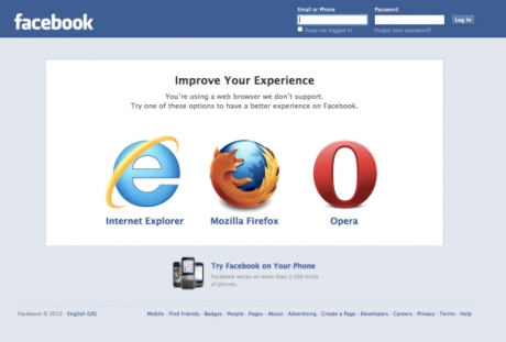 Изглежда, че Facebook заменя Chrome с Opera като препоръчан браузър