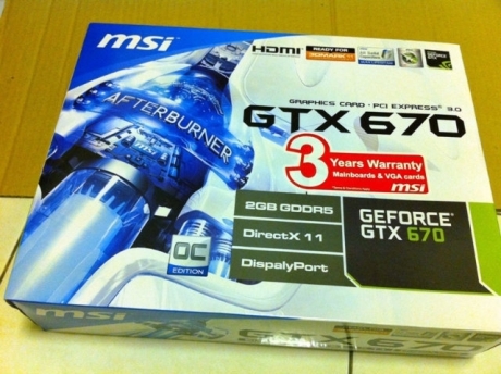 Появиха се снимките на ускорителя MSI GeForce GTX 670