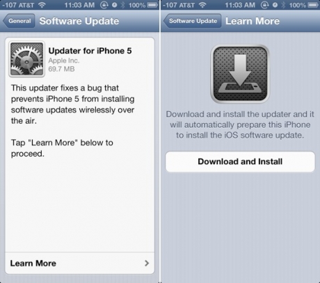 Излезе обновление на iOS до версия 6.0.1
