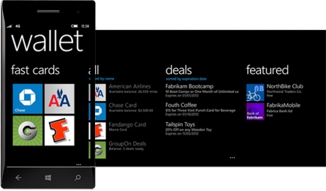 Всеки телефон с WP8 ще поддържа Microsoft Wallet