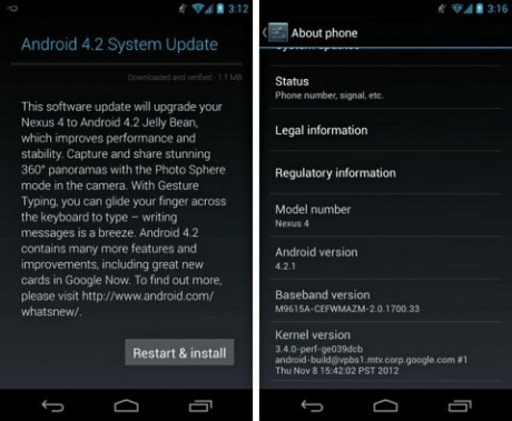 Google „върна“ декември в Android 4.2