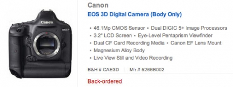 Canon готвят 46-мегапикселов 3D апарат?