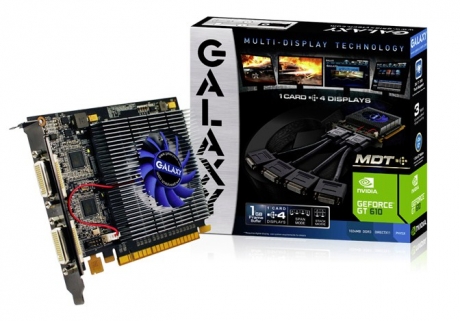 Galaxy готви бюджетния адаптер GeForce GT 610 с поддръжка на Multi Display Technology
