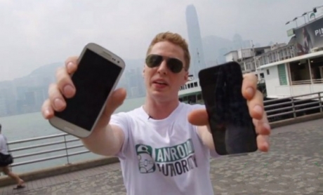 Краш-тестове на iPhone 5 и Samsung Galaxy S III