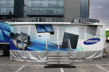 Samsung демонстрира на живо високи технологии в b2b дисплеите