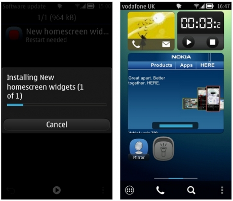 Nokia пуска уиджети за някои Symbian Belle модели