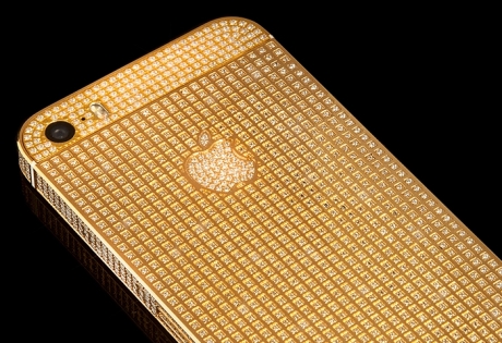 Златен iPhone 5S Supernova с кристали Сваровски за 79