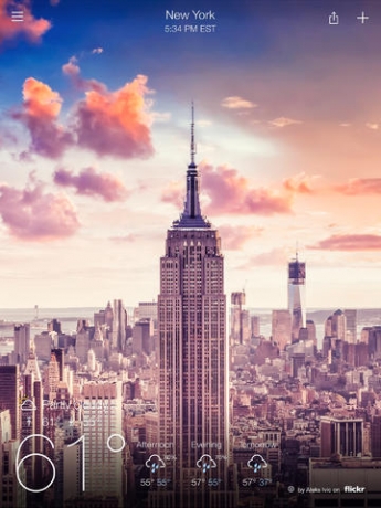 Приложението Yahoo Weather дебютира за iPad