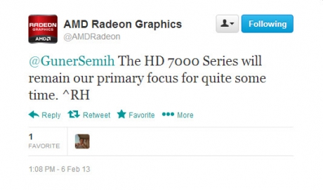 AMD чрeз Twitter потвърди, че отлага пускането на Radeon HD 8000