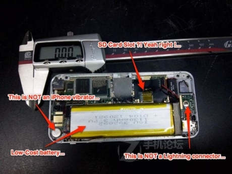 iPhone 5S на снимките се оказа евтина имитация