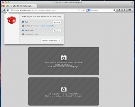 Mozilla въвеждат Click To Play за всички плъгини
