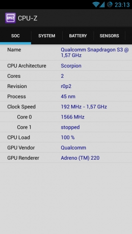 Програмата CPU-Z вече и за Android OS