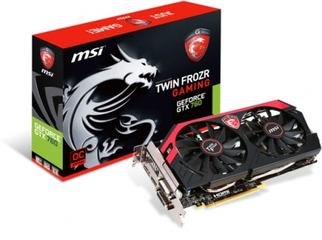 MSI GeForce GTX 760 Gaming с инструмента MSI Gaming App, може да се клокне до 1150 MHz