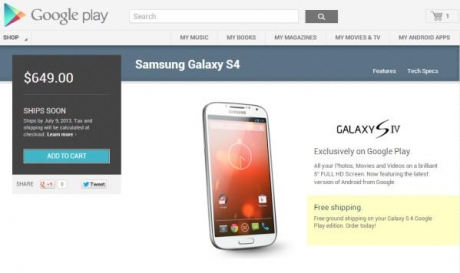 HTC One Google Edition и Samsung Galaxy S4 Google Edition се появиха в Google Play