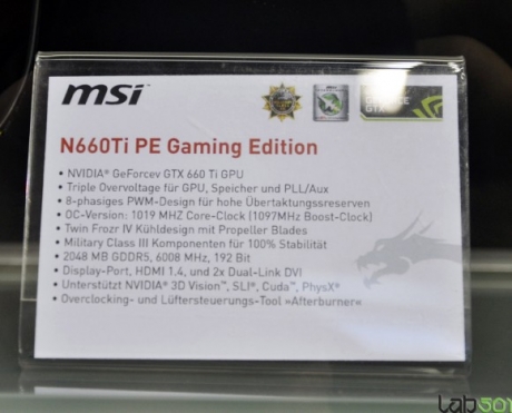 CeBIT 2013: първата видеокарта в MSI G-Series стана моделът N660Ti PE Gaming Edition