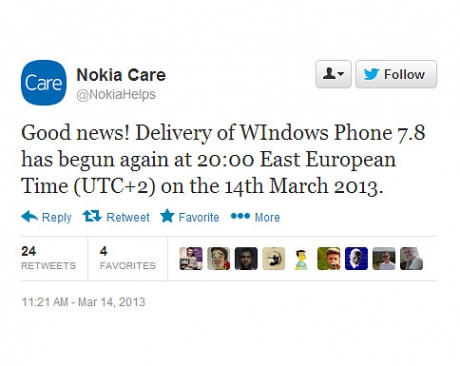 Oбновленията до WP 7.8 отново са пуснати