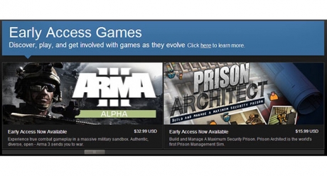 В Steam стартира новата програма Early Access за ранен достъп до игрите