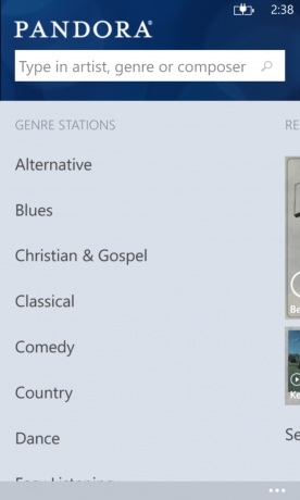 Появи се Pandora за WP8