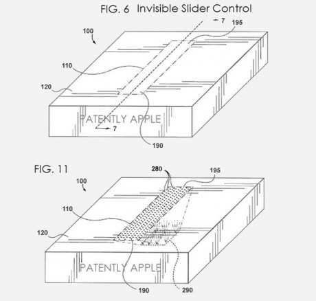 Apple патентова невидими бутони