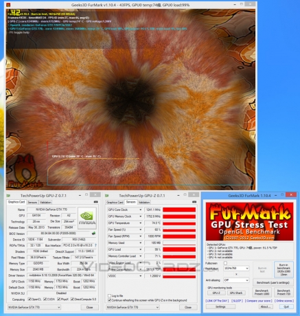 Резултати от тестовете и особености на адаптера MSI GeForce GTX 770 Lightning