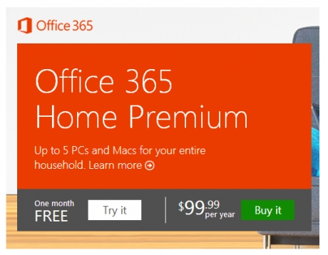 Потребителите на Office 365 Home Premium достигнаха 1 милион