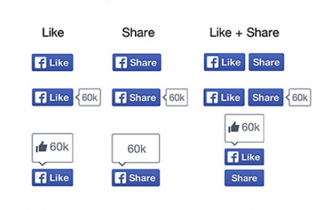 Facebook променя дизайна на „Like“ и „Share“