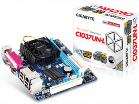 Gigabyte пуска платката GA-C1037UN-L с процесора Celeron 1037U и активен охладител
