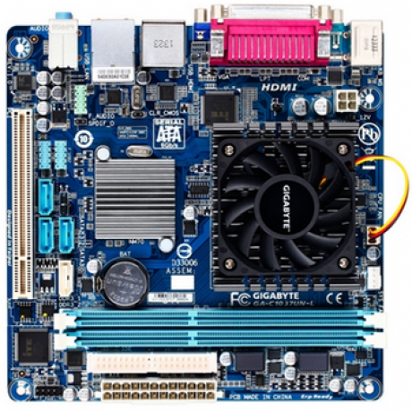 Gigabyte пуска платката GA-C1037UN-L с процесора Celeron 1037U и активен охладител