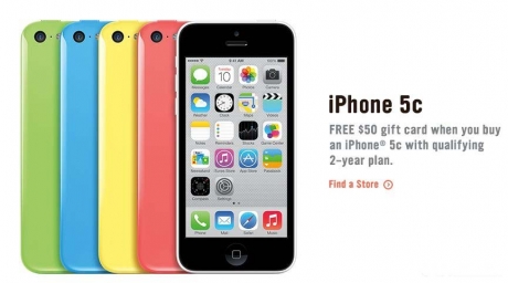 Цената на Apple iPhone 5с в Америка беше намалена два пъти