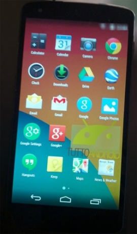 Изтекли снимки на Nexus 5 демонстрират интерфейса в KitKat