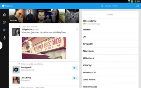 Twitter представиха ново приложение оптимизирано за таблети с Android