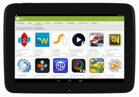 Промяна в Google Play ще улесни търсенето на оптимизирани за таблети приложения