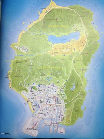 Изтече картата на Grand Theft Auto V