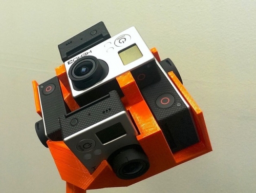 Миниатюрен панорамен свят, заснет чрез видеокамери GoPro