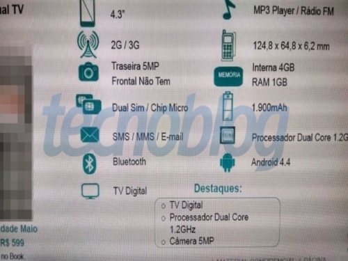 Motorola Moto E ще получи корпус с дебелина 6,2 mm