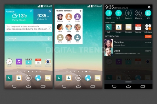Изтекли изображения демонстрират интерфейса на LG G3
