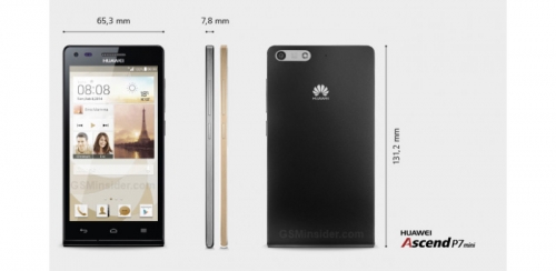 Huawei анонсира смартфона Ascend P7 mini