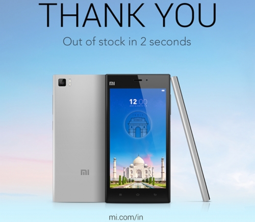 В Индия само за 2 секунди бяха продадени още 15 000 смартфона Xiaomi Mi3
