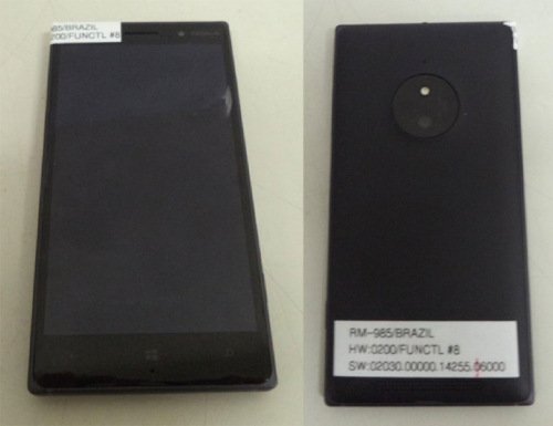 Снимки на предстоящия Lumia 830 се появиха в официален документ