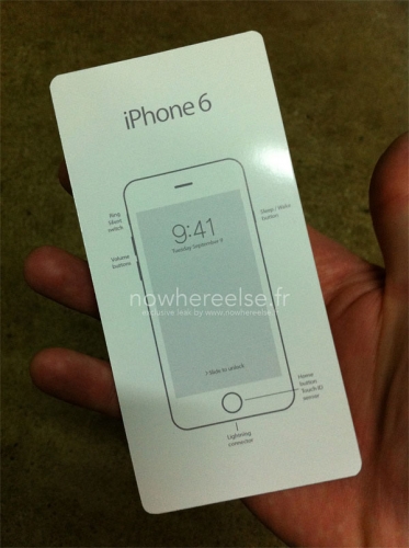 Изтекло в мрежата ръководство показва премиерната дата на iPhone 6