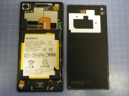 Снимки на разглобения Sony Xperia Z3 преди анонса
