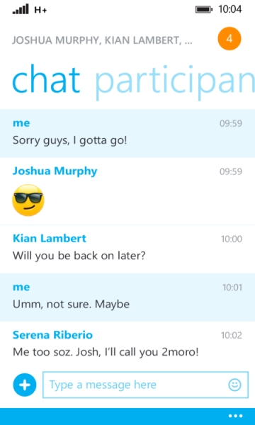 Skype за Windows Phone беше обновен до версия 2.5